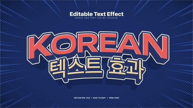 Korean Style Font