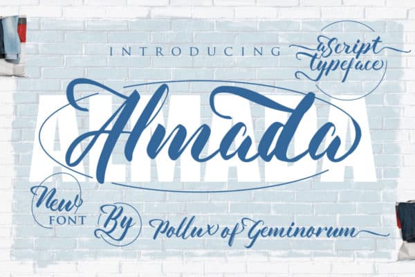 Almada Elegant Signature Script Font Preview for Fashion Branding