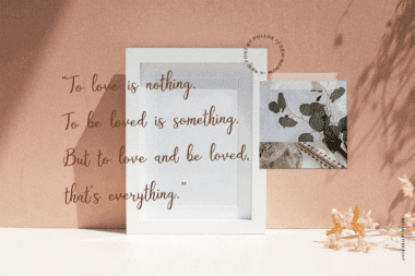 Bryan Letter Elegant Script Font Preview for Cosmetic Logo and Branding