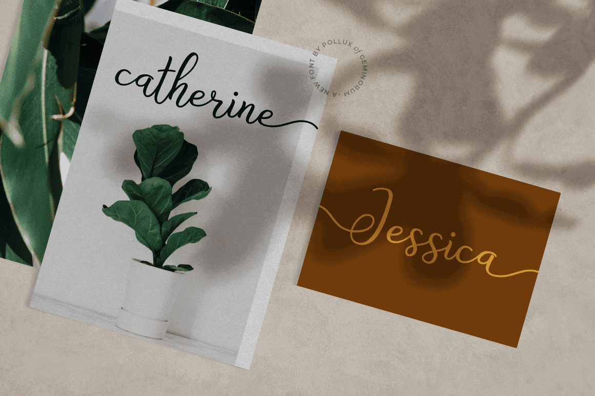 Bryan Letter Elegant Script Font Preview for Cosmetic Logo and Branding