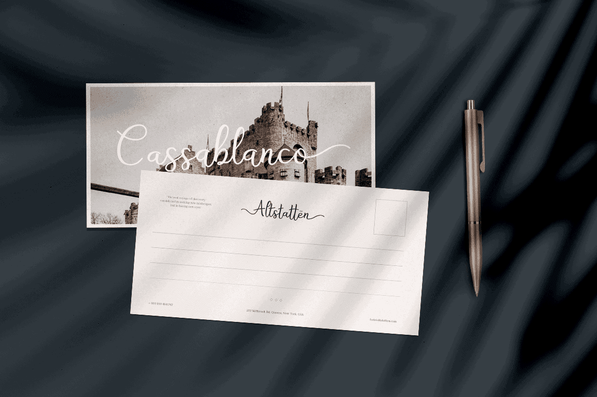 Bryan Letter Elegant Script Font Preview for Cosmetic Logo and Branding