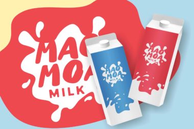 Bobaniac playful fancy kids font for food packaging and t-shirt design