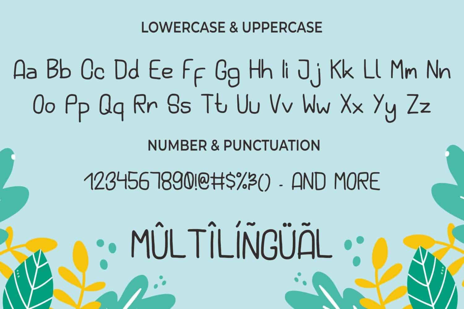 Kid Tribe Playful Kids Display Font for School Posters and Packaging