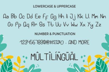 Kid Tribe Playful Kids Display Font for School Posters and Packaging