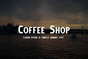 coffee shop font