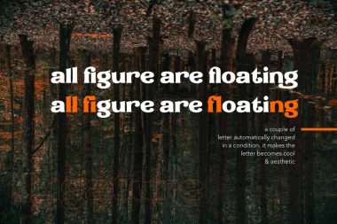 bold font borrachudo ligature