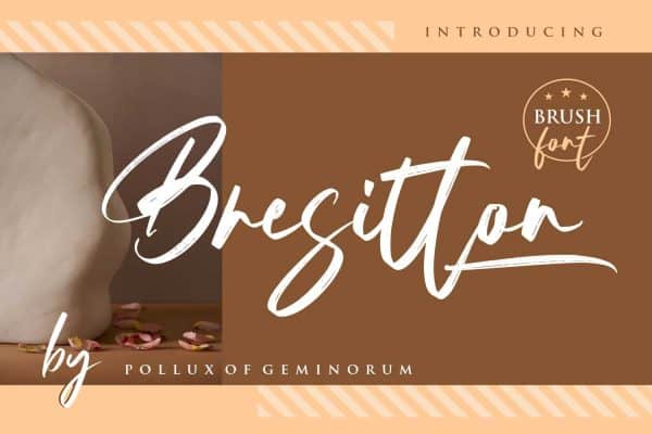 Bresitton - Brush Font