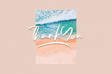 brush font bresitton thank you beach