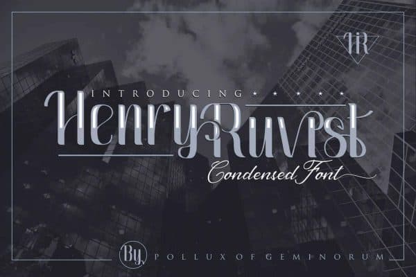 henry ruvist condensed font cover