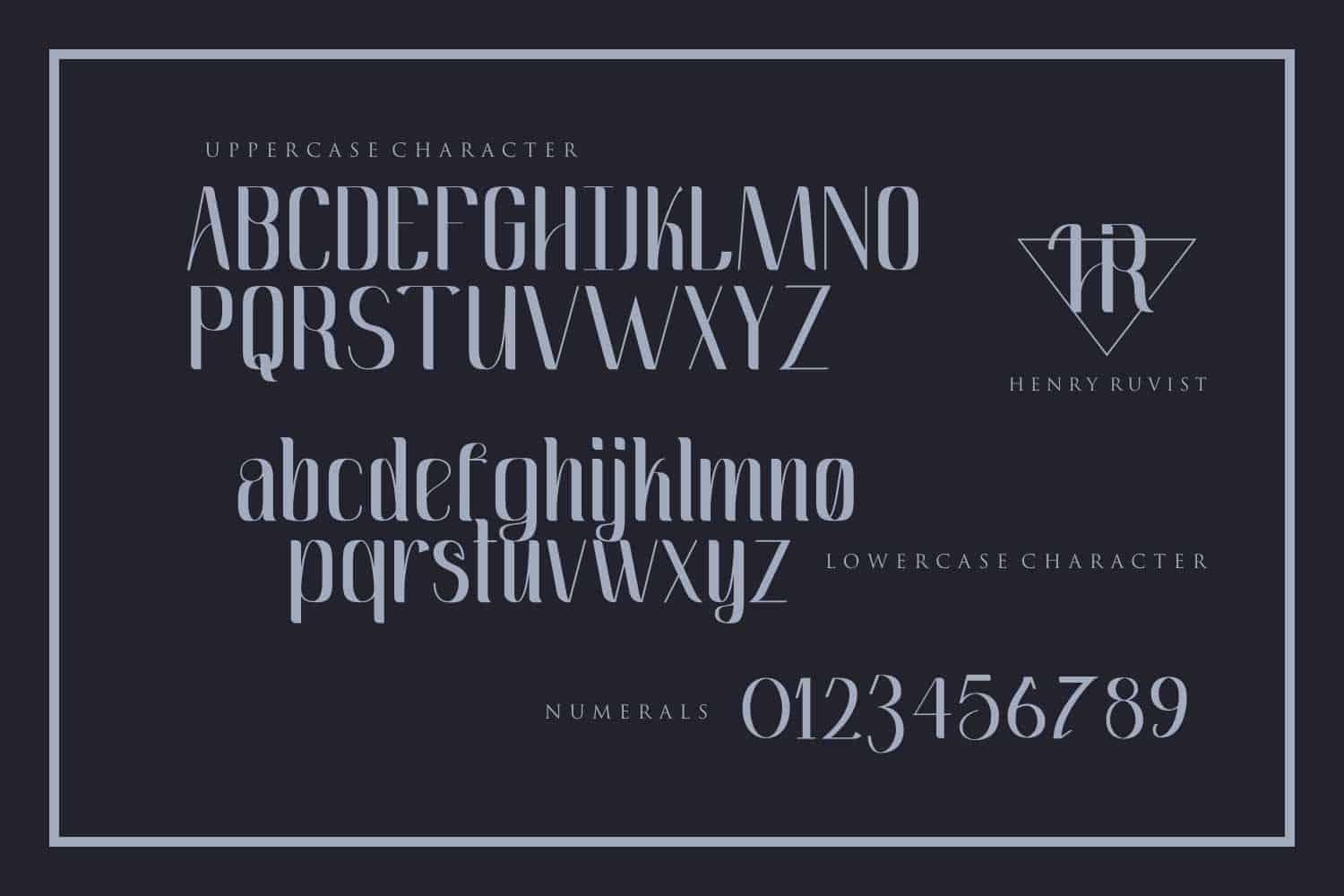 henry ruvist condensed font cover