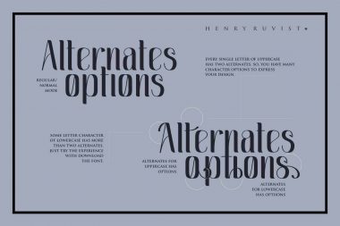 henry ruvist condensed font cover