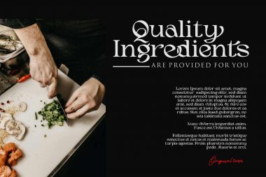 Restaurant Font The Restaurant food beverages burger menu packaging banner poster advertisment