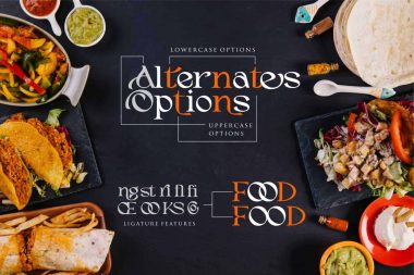 Restaurant Font The Restaurant food alternates