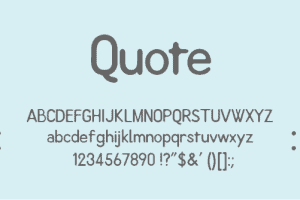 QUOTE FONT