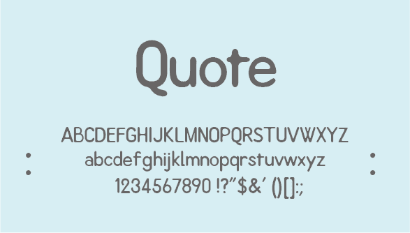 QUOTE FONT