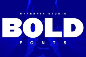 the bold font