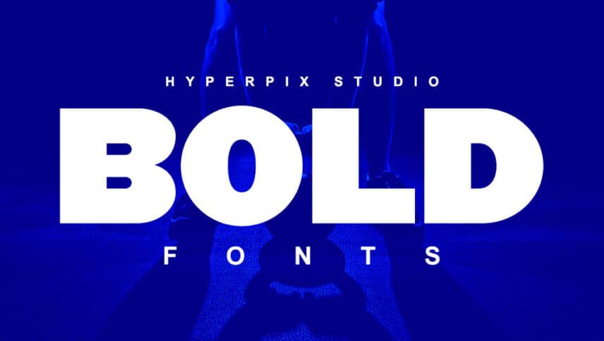 the bold font