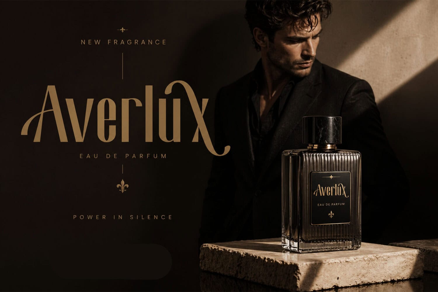 Qenhalion Classic Condensed Luxury Font Preview for Perfume Branding