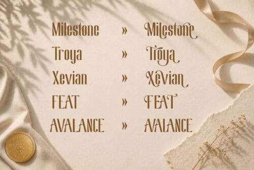Qenhalion Classic Condensed Luxury Font Preview for Perfume Branding